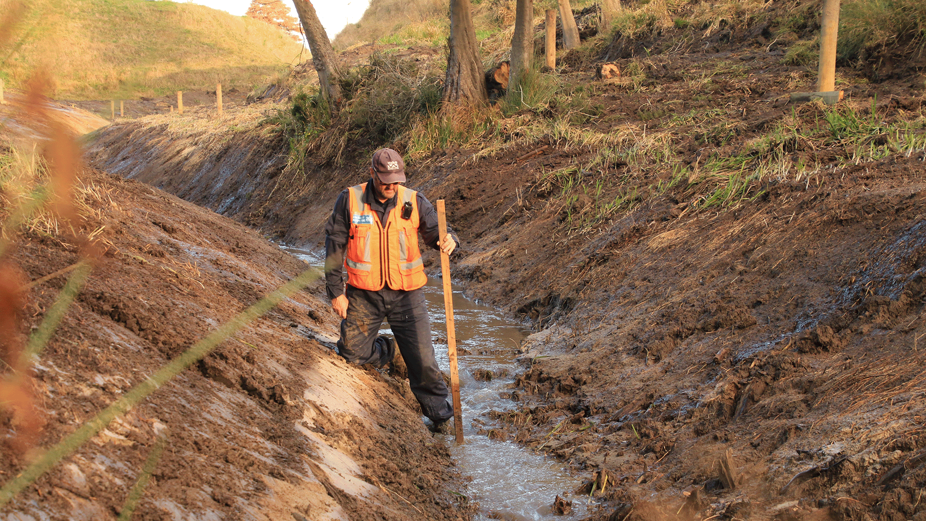 Image - WRC staff member carrying out site investigation